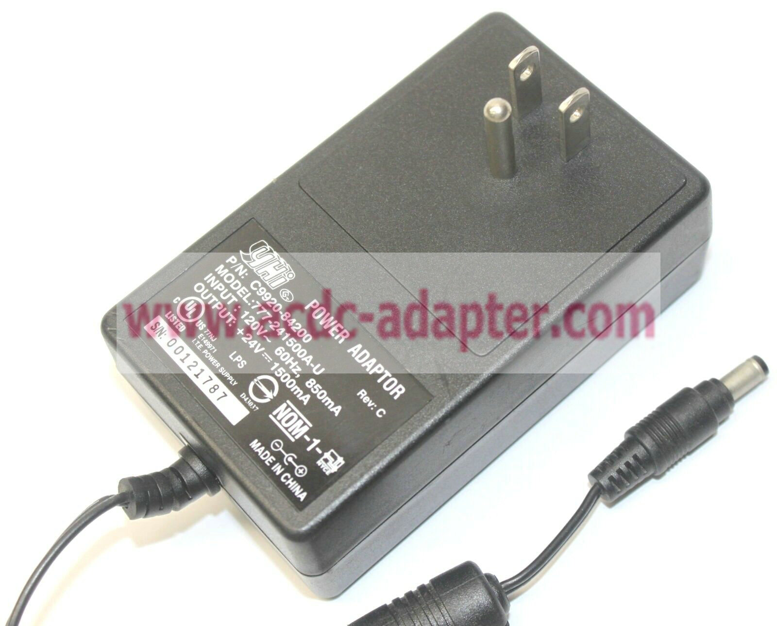 NEW YHi 777-241500A-U C9920-84200 AC Adapter 24Volts 1500mA Power Supply Charger NEW YHi 777-241500A-U C9920-84200 AC Adapter 24Volts 1500mA Power Supply Charger